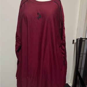 Vintage Men's NBA Maroon Long Sleeve Shirt